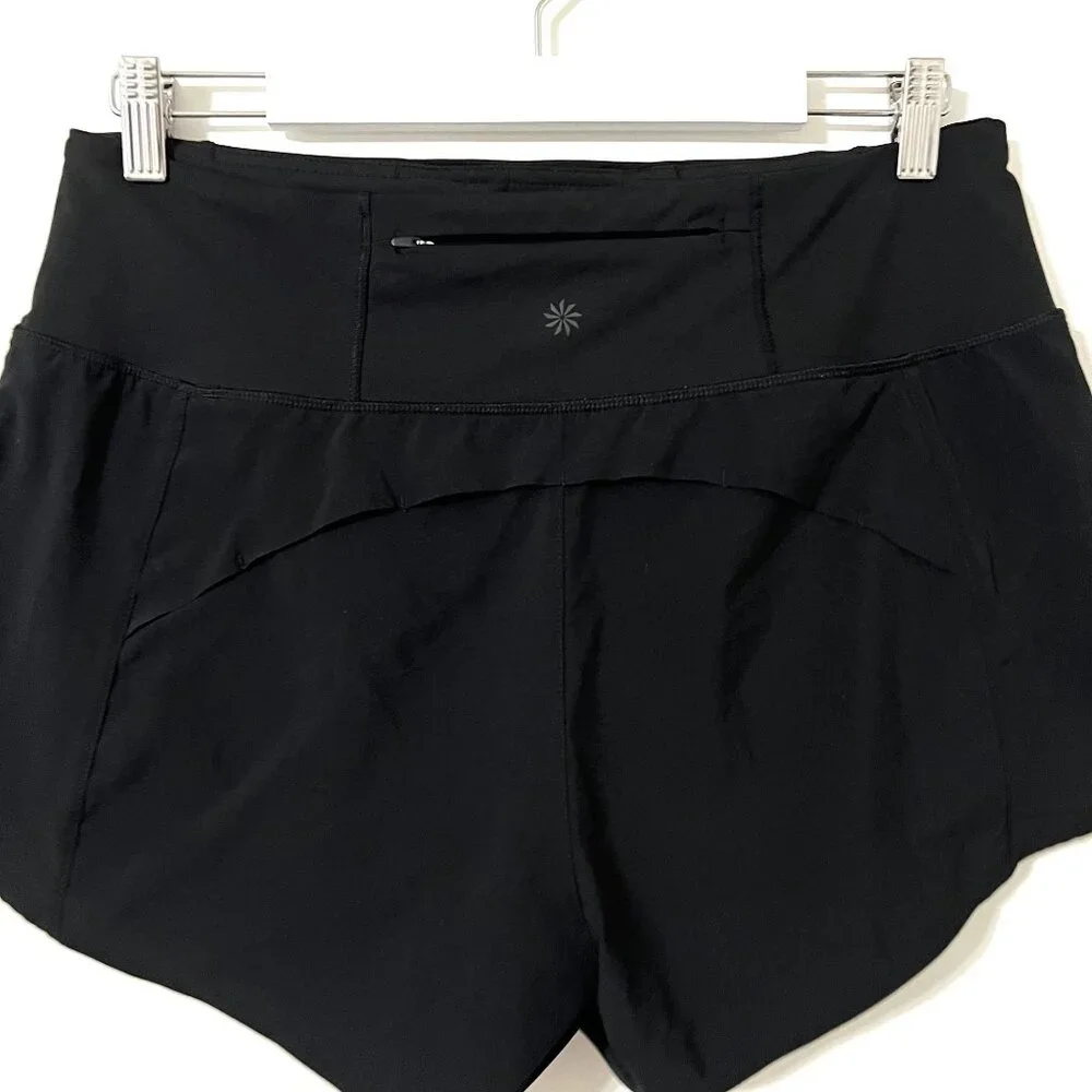 ATHLETA Black Running Free Shorts 3.5" High Rise Size M - Picture 7 of 7
